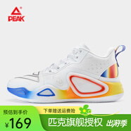 匹克（PEAK）態(tài)極大三角2.0籃球鞋男女情侶鞋太極新款櫻花球鞋緩震運動(dòng)鞋子 大白/亮光蘭（2.0升級款） 43