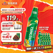 青島啤酒（TsingTao）經(jīng)典1903 四季常青款 鋁瓶 473ml*12瓶 整箱裝 雙十一熱賣