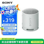 索尼（SONY）SRS-XB100無線藍牙音箱 迷你便攜音響 重低音16小時續(xù)航 戶外低音炮音箱 IP67防水防塵 XB13升級款 淺灰色