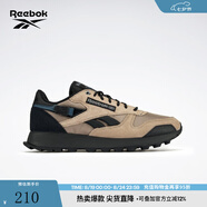 Reebok銳步官方男女款CLASSIC LEATHER黑武士美拉德休閑復古跑鞋 100025108 36.5 (23.6cm),US:5.5