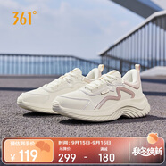 361°運動(dòng)鞋女秋季雨天通勤防潑水休閑厚底健身跑步鞋子女682232233-1