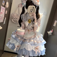 唐努烏現貨花仙子Lolita小清新禮服甜美花苞裙洛麗塔公主裙可愛(ài)洋裝 叮當喵喵 S