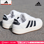阿迪達(dá)斯 （adidas）板鞋男鞋 2025秋季新款運(yùn)動(dòng)鞋低幫透氣休閑鞋耐磨輕便小白鞋 小白鞋/時(shí)尚/新到貨 44 （內(nèi)長270mm）