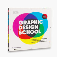 英文原版 平面設計學(xué)院 Graphic Design School 平面設計原理 從基礎到進(jìn)階的