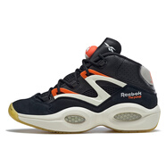 銳步（Reebok）Question PUMP 中幫 復古籃球鞋 男女同款 黑白 黑色 42