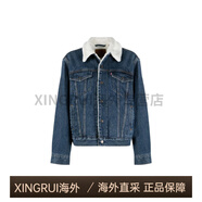李維斯（Levi's）休閑純色毛領(lǐng)長袖夾克 女款 藍色 XS