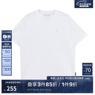 杰克·瓊斯（JACK&JONES）夏季圓領(lǐng)直筒舒適清爽簡(jiǎn)約休閑潮法斗犬刺繡短袖T恤男裝224301064 A06 本白色-1 M