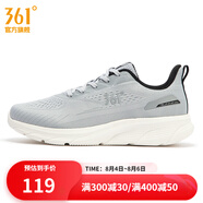 361度男鞋運(yùn)動(dòng)鞋春季新款361度男常規(guī)跑鞋 冷霧灰/曜石黑 42