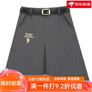 梗豆物語（GENGDOUSTORY）哈利波特聯(lián)名顯瘦半身裙英倫學(xué)院風(fēng)jk美式復(fù)古休閑 格蘭芬多半身裙 S