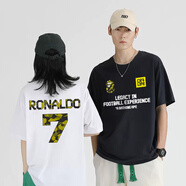 郁年羅納爾多C羅聯(lián)名T恤中國行限定迷彩猿人頭RONALDO7球衣訓(xùn)練T恤 前字母 后背7（白色） XS