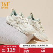 361度女鞋云舒5休閑鞋新款夏季情侶網(wǎng)面透氣厚底增高百搭休閑老爹鞋女 【網(wǎng)面】羽毛白/燕麥奶 36