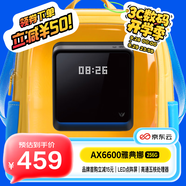 京東云無線寶AX6600雅典娜256G 家用路由器 WIFI6 高通5核 1G內存 LED點陣屏 三頻Mesh
