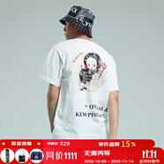 鬼洗丘比聯(lián)名 電商專享腰果花小惡魔短袖純棉T恤潮男卡通半袖 B840092 白色 80 M (170)