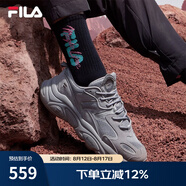 FILA斐樂(lè )女鞋跑步鞋火星二代復古老爹鞋運動(dòng)鞋休閑慢跑鞋MARS Ⅱ 合金灰-AL-F12W131116F 37.5