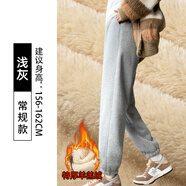FitonTon羊羔絨休閑褲女外穿冬季加絨褲子保暖衛(wèi)褲寬松束腳運動褲