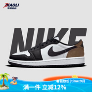 耐克（NIKE）【潮】Air Jordan aj1板鞋男女情侶新款低幫休閑運動籃球鞋休閑鞋 CZ0858/CZ0790-102黑白棕 女款GS 36
