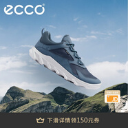 愛步（ECCO）運動鞋男鞋 輕便減震跑步鞋男戶外登山徒步鞋 驅(qū)動820194 藍灰色82019458005 42