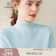 帕什秋冬上新加厚半高領(lǐng)純色羊絨衫女35%山羊絨針織毛衣 SH-349 ?？账{ S