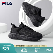 FILA（斐樂(lè )）官方男子跑步鞋MARS II火星二代新款七夕送復古運動(dòng)鞋 黑色-BK-F12M141116F 40