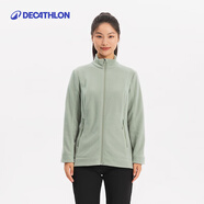 迪卡儂（DECATHLON）保暖戶(hù)外抓絨衣外套男女運(yùn)動(dòng)寬松秋搖粒絨外套沖鋒衣內(nèi)膽 女款-全拉鏈-蒼穹綠 XL