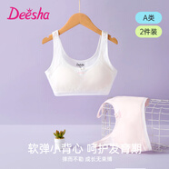 笛莎（DEESHA）【透氣2件裝】女童二段內衣發(fā)育期防凸點(diǎn)走光內文胸四季款