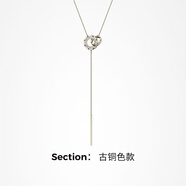 Jay羅馬雙環(huán)毛衣鏈高檔毛衣項鏈長款吊墜衣服掛繩掛飾媽媽禮物 【品牌禮盒】古銅色