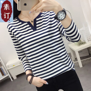 夏典素訂女王（SE.PSTP）素訂原創(chuàng  )2025早春秋新款薄款長(cháng)袖T恤女裝上衣胖MM遮肚內搭體恤打 519白色 M 建議90-105斤