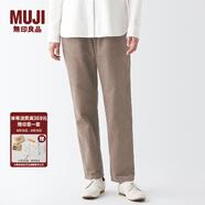 無(wú)印良品 MUJI 女式 燈芯絨輕便褲休閑褲秋冬季 純棉全棉 BEE06C2A 淺米色 S