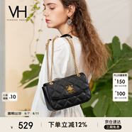 VANESSA HOGAN VH女包茵然軟包系列太陽神斜挎包菱格鏈條腋下單肩包包七夕禮物