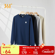 361°衛衣男裝秋裝長(cháng)袖運動(dòng)服休閑跑步圓領(lǐng)寬松上衣套頭衫652334801D-8