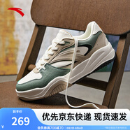 安踏波浪鞋3丨樊振東同款2025夏季厚底板鞋潮流休閑鞋輕質(zhì)運動鞋子 【男款】象牙白/微醺綠/裸卡其-3 39