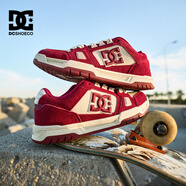 DCSHOES ASTRA CAS 2025時尚板鞋男鞋潮流休閑百搭運動休閑情侶款鞋子 紅酒焰白 【建議拍大一碼】 43