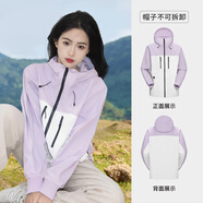 駱駝（CAMEL）硬殼沖鋒衣女單層外套24新款防水防風(fēng)衣登山服男