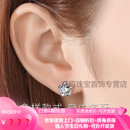 詩筠（SHIJUN）情人節(jié)禮物送女友耳釘簡約女小巧銀耳環(huán)女耳釘時尚耳環(huán)氣質(zhì)網(wǎng)紅感 踏雪尋梅銀色