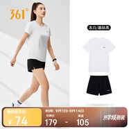 361°跑步運(yùn)動(dòng)套裝女士夏季衣服新款速干短袖短褲兩件套662524001H-1