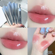 超嫩銀耳冰鏡面水光精華唇蜜玻璃唇彩裸色顯白唇釉唇油口紅持妝 04#樹莓冰_第二支半價(jià)_買_三免一