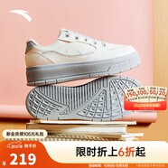 安踏輕風(fēng)丨女鞋板鞋2025秋季新款厚底增高休閑百搭時(shí)尚運動(dòng)顯瘦板鞋 【防潑水版】象牙白/霜塔灰-4 36