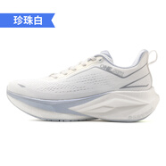 玩覓（ONEMIX）悠爽避震鞋跑步鞋減震緩沖穩(wěn)定支撐輕便運動鞋透氣寬楦腳型男女鞋 珍珠白 39
