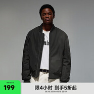 CHINISM CH赤塵基礎款飛行員夾克外套男士秋冬加厚棉衣美式復古情侶棉服 黑色 M