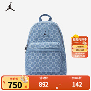 NIKE JORDAN 耐克AJ學(xué)生牛仔書包雙肩包2025年春季新款軟墊肩帶背包 牛仔藍 8/20【42*31*17cm約22.1L】