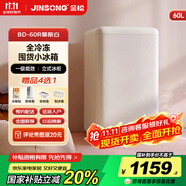 金松BD-60R 復(fù)古全冷凍單門小冰箱母乳嬰兒儲(chǔ)奶化妝品冰箱 迷你小型家用冰箱 全冷凍電冰箱  慕斯白60L