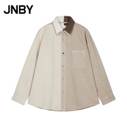 江南布衣（JNBY）【商場(chǎng)同款】25秋新品牛仔拼色夾克外套襯衫領(lǐng)巴恩風(fēng)5P9613860