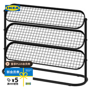 宜家（IKEA）ALGANAS艾佳奈斯鞋架簡易門口家用多層室內(nèi)鞋架子 鞋架黑色