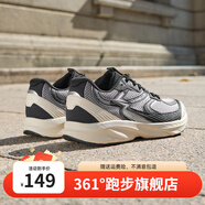 361° 飚速 男子運動(dòng)鞋緩震耐磨跑步鞋訓練跑鞋舒適軟底輕便男鞋競速鞋 曜石黑/鋅鐵灰 【飚速CLASSIC】 40