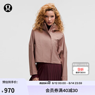 lululemon丨Rain Chaser女士運動夾克 LW4CANS 暮光玫瑰棕 3XS /0