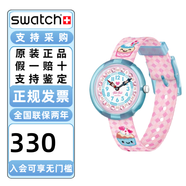 斯沃琪（Swatch）FlikFlak（飛菲）兒童手表男女孩手表防水石英腕表情人節(jié)禮物 烘培新星ZFBNP219