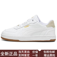 彪馬（PUMA）Caven2.0牛剖層革人造革L(fēng)ux舒適百搭低幫板鞋男女同款白色 白色 44