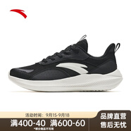 安踏男鞋運(yùn)動(dòng)跑步鞋夏季網(wǎng)面透氣防滑輕便緩震專(zhuān)業(yè)健身中考體測(cè)跑鞋男 【皮網(wǎng)四季款】爆款黑白配色-4 40.5