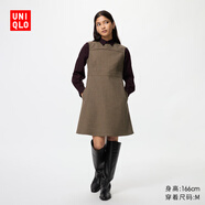 優(yōu)衣庫女裝迷你連衣裙/無(wú)袖裙子478725 36 褐色 XL /165/92A