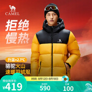 駱駝火山羽絨服1.0男士鴨絨加厚防寒面包服潮款冬季外套M13CR07089H